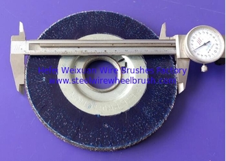 China Encapsulated Wire Wheel Brush with Synthetic Elastomer for Long Lasting Performance supplier