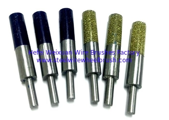 China Standard Duty 12MM OD Stem Mounted Encapsulated Wire End Brush for Burr Removal supplier
