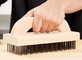 Rectangular Shaped Butcher Block Brush with Flat Steel Wire for Heavy Duty Cleaning supplier